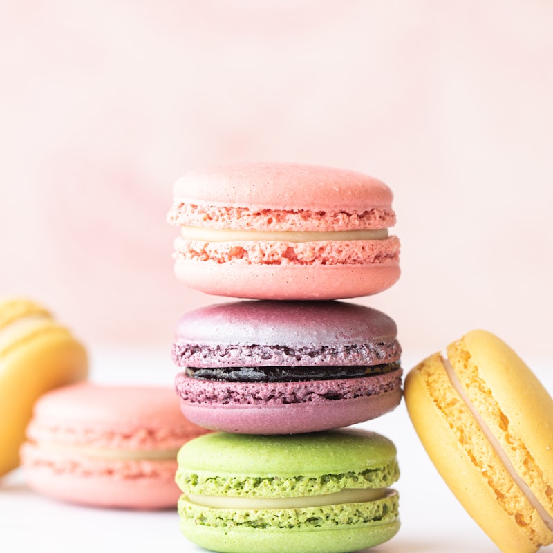 A cluster of shell-shaped madeleine cakes